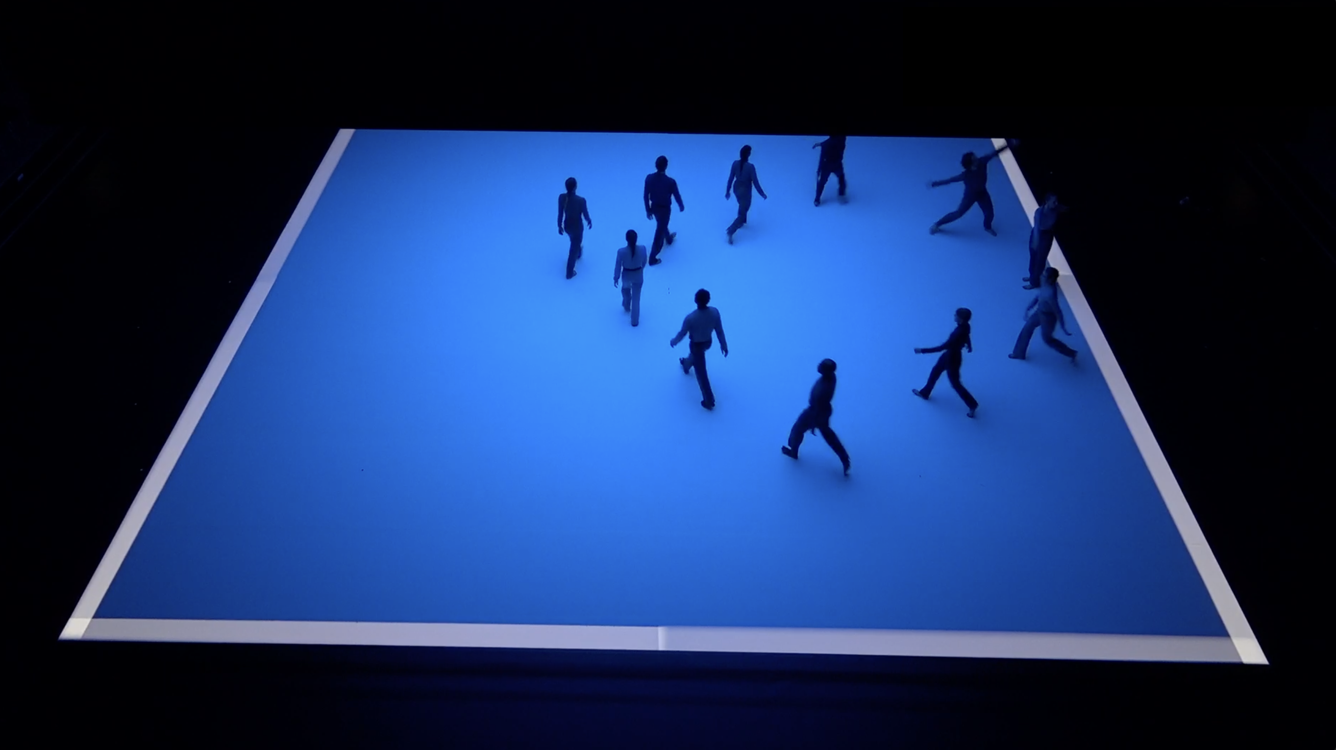 The Whole and Its Parts — blue platform performers